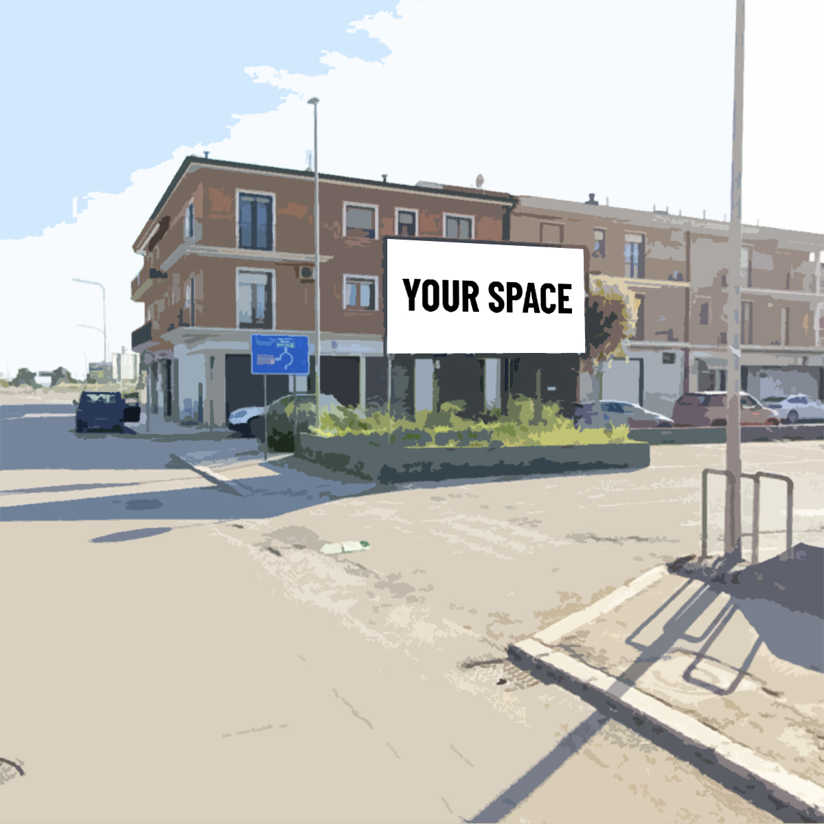 SPAZIO PUBBLICITARIO 600 x 300 Via Italia (APRICENA) Dal 19/10/2026 al 01/11/2026 14 giorni
